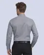 Camisa de vestir slim fit gris total comfort premium bambú stretch