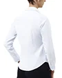 Blusa de vestir slim fit manga larga oxford blanca