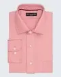 Camisa de vestir piqué rosada manga larga