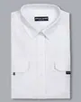 Blusa casual manga larga performance blanca