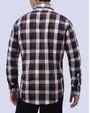 Camisa casual cuadro multicolor manga larga slim fit