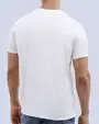 Camiseta cuello redondo lisa manga corta blanca