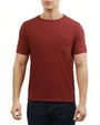 Camiseta cuello redondo lisa manga corta rojo