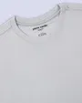 Camiseta cuello redondo lisa manga corta gris