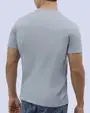 Camiseta cuello redondo lisa manga corta celeste