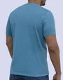 Camiseta cuello redondo lisa manga corta azul claro