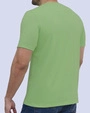 Camiseta cuello redondo lisa manga corta verde claro