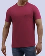 Camiseta cuello redondo lisa manga corta rosada