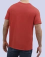 Camiseta cuello redondo lisa manga corta roja