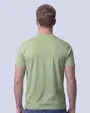 Camiseta cuello redondo lisa manga corta verde