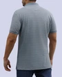 Camisa sport rayadas slim fit manga corta gris