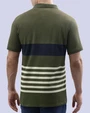 Camisa sport rayadas slim fit manga corta multicolor