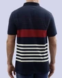 Camisa sport rayadas slim fit manga corta multicolor