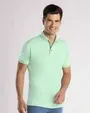 Camisa sport diseño slim fit manga corta verde menta