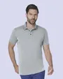 Camisa sport diseño slim fit manga corta celeste