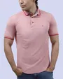 Camisa sport diseño slim fit manga corta roja