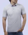 Camisa sport diseño slim fit manga corta azul