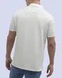 Camisa sport diseño slim fit manga corta beige