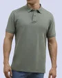 Camisa sport diseño slim fit manga corta verde