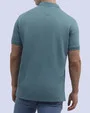 Camisa sport diseño slim fit manga corta turquesa