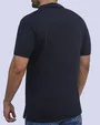 Camisa sport diseño slim fit manga corta navy