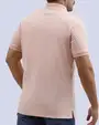 Camisa sport diseño slim fit manga corta rosada