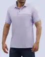 Camisa sport diseño slim fit manga corta morada
