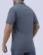 Camisa sport diseño slim fit manga corta azul