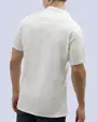 Camisa sport diseño slim fit manga corta blanca