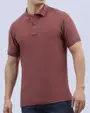 Camisa sport diseño slim fit manga corta vino