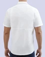Camisa casual manga corta performance blanca