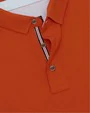 Camisa sport lisa slim fit manga corta anaranjada