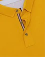 Camisa sport lisa slim fit manga corta amarilla