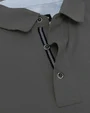 Camisa sport lisa slim fit manga corta gris