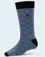Calcetines gris con diseño negro