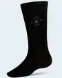 Calcetines negros con diseño gris