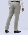 Pantalón de vestir slim fit beige sharkskin