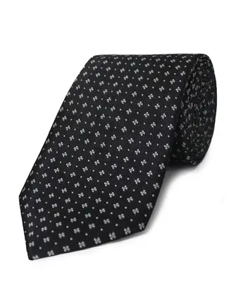Corbata corcel con diseño negra