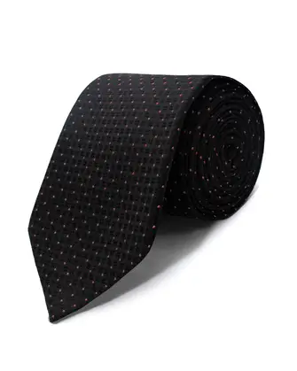 Corbata corcel con diseño negro