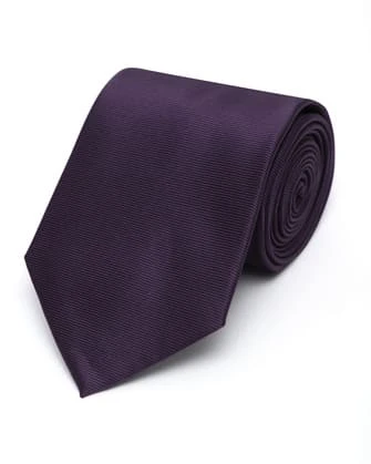 Corbata corcel lisa en color morada