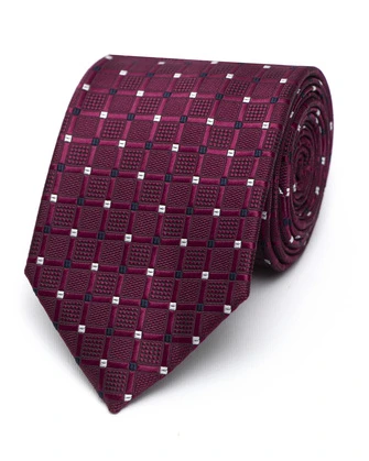 Corbata corcel con diseño vino