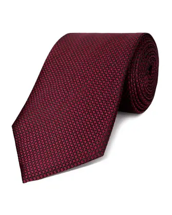 Corbata corcel con diseño vino