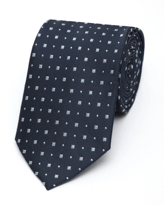 Corbata corcel con diseño azul