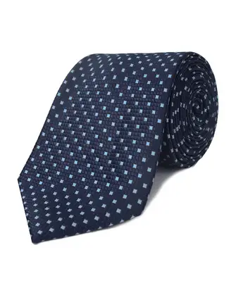 Corbata corcel con diseño azul