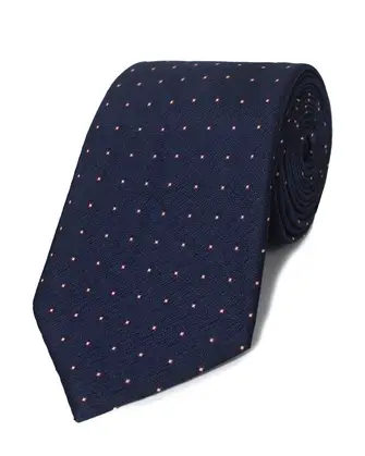 Corbata corcel con diseño azul