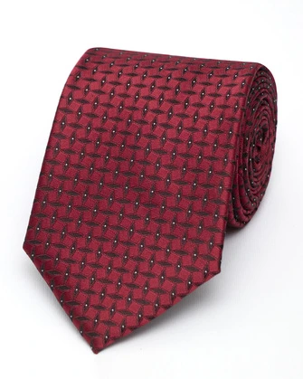 Corbata corcel con diseño roja