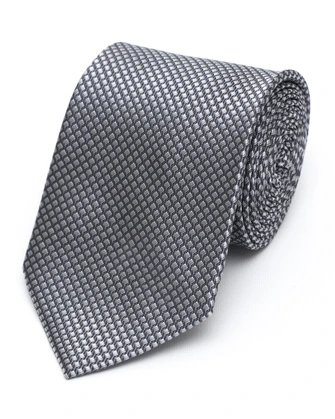 Corbata corcel con diseño gris