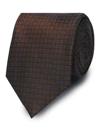 Corbata corcel con diseño café