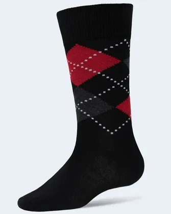 Calcetines negros con diseño