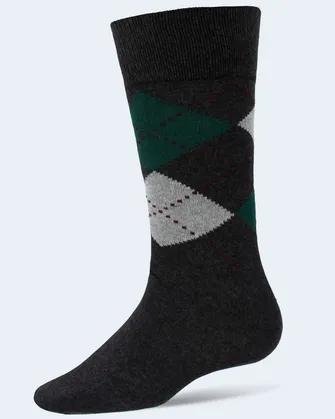 Calcetines gris con diseño